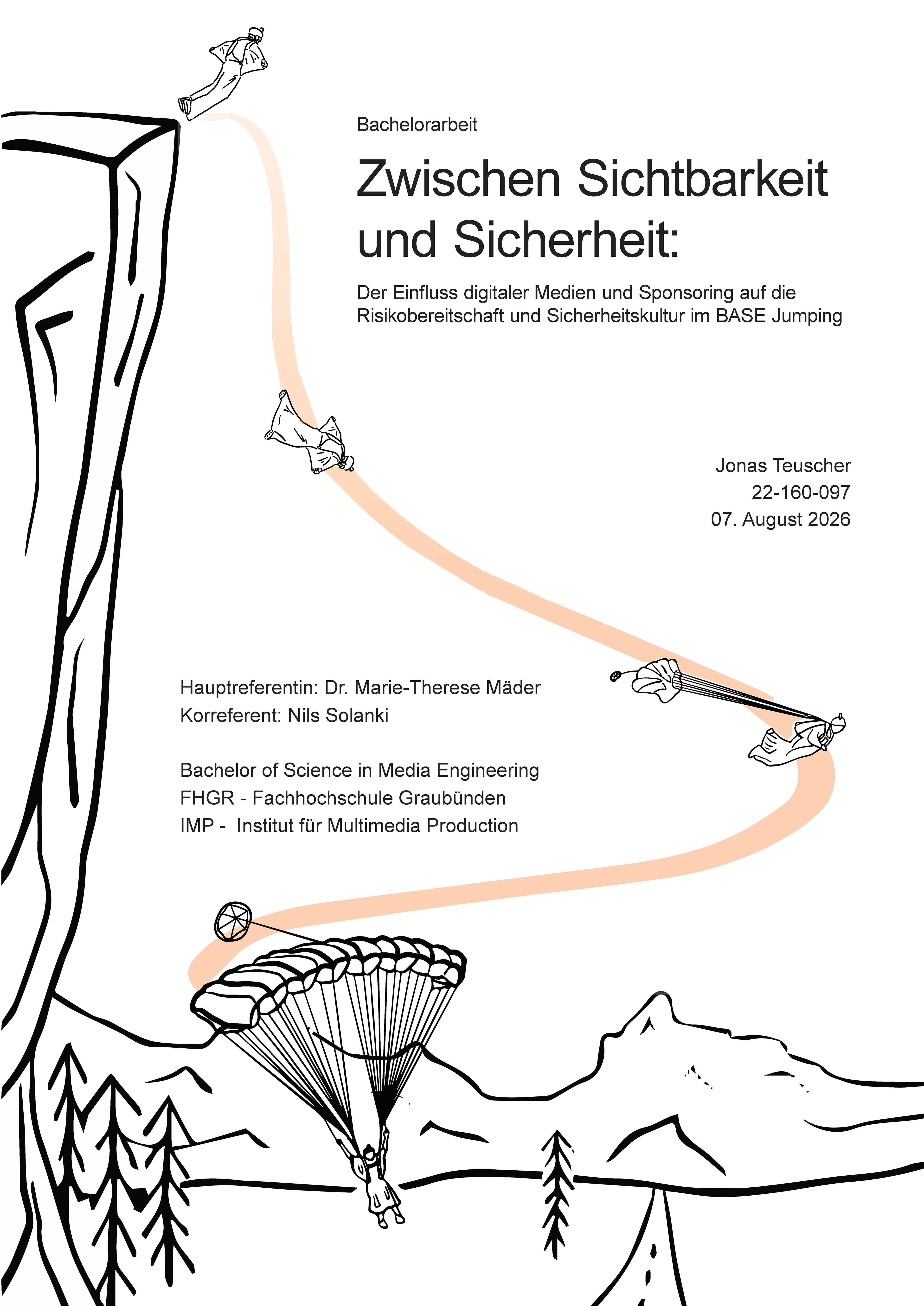 Cover der Bachelorarbeit Zwischen Sichtbarkeit und Sicherheit.